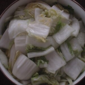 白菜の塩麹こんぶ茶漬け
